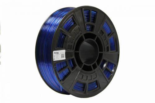 3д пластик petg Silk синий прозрачный 1,0кг — купить в магазине самара3д.рф